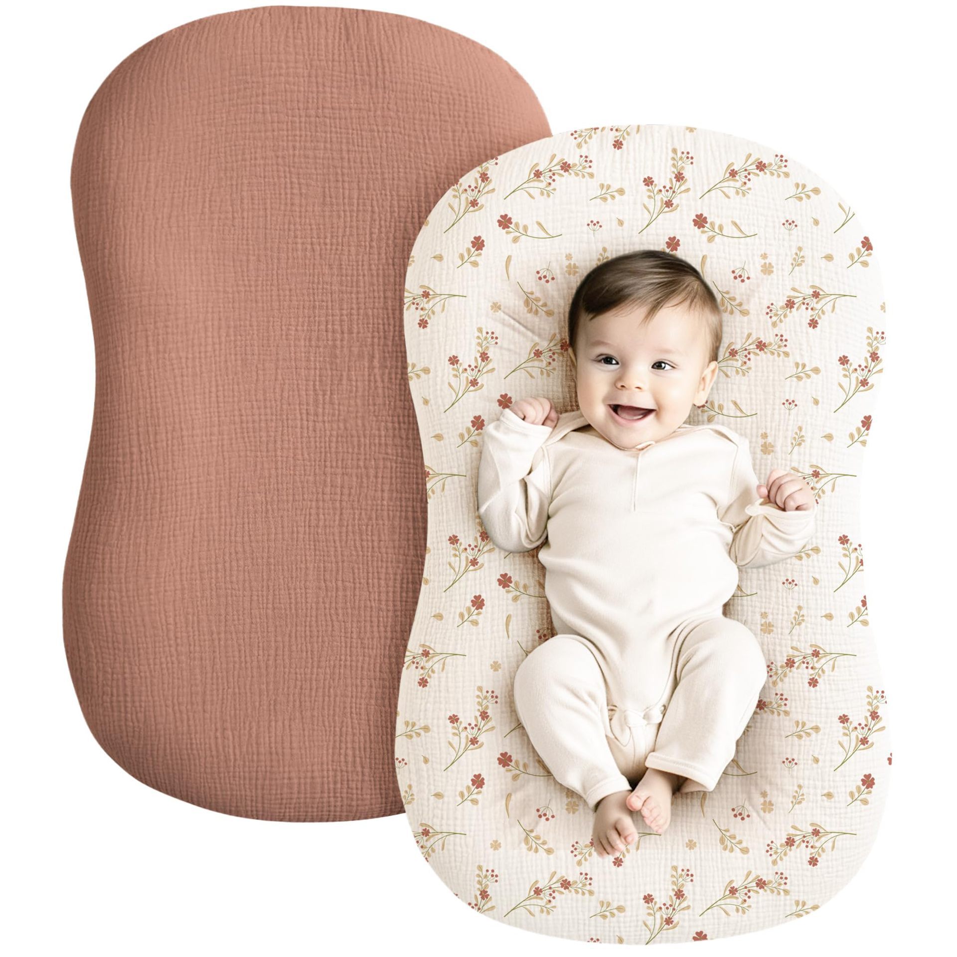Picture of Cross-border Baby Bed Bed Cover Cotton Yarn Muslin Movable Baby Bed Pressure-resistant Removable Washable Bed Cover