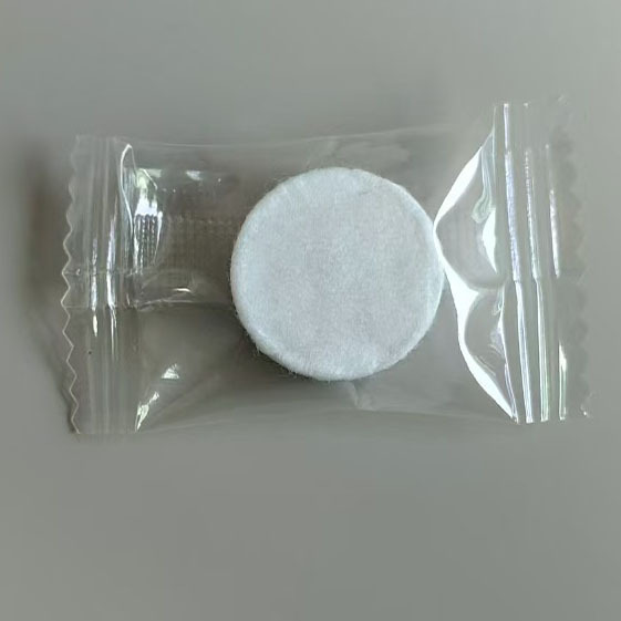 Picture of Thickened Pearl Pattern Disposable Compressed Towel Foreign Trade Transparent Packaging Pure Cotton Cleansing Towel Portable Travel