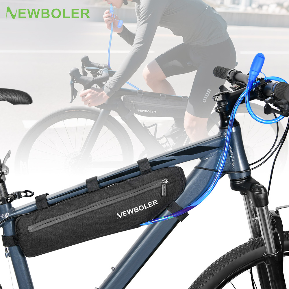 Cross-Border New Bicycle Top Tube Inner Bag with 1L Water Bag Cycling Hydration Front Beam Bag Soft Water Bag Car Bag