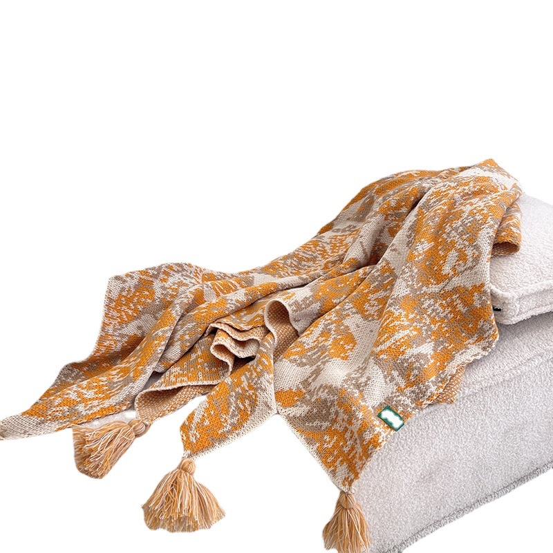 New Korean Bohemian Nordic Nap Blanket Acrylic Bed End Sofa Single Blanket Cover Blanket Camping Knitted Blanket