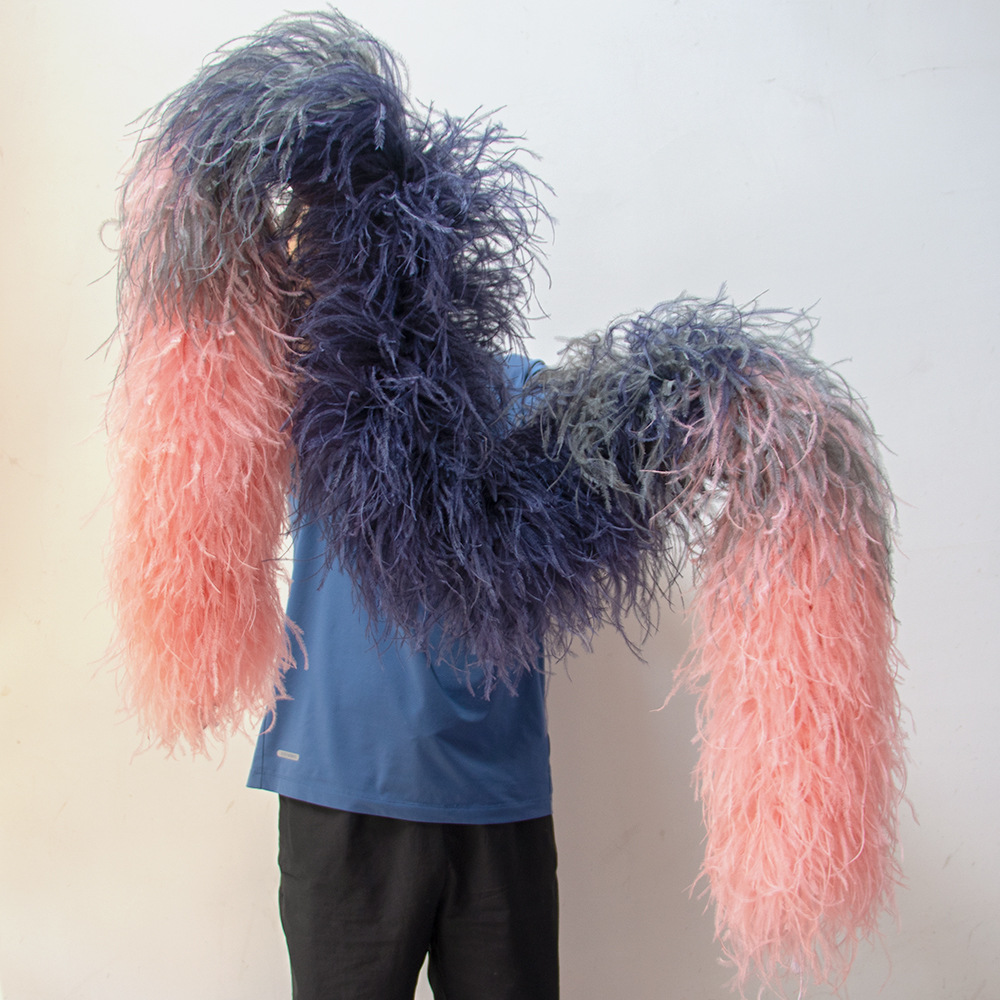 Picture of Multi-layer ostrich fizzle strips to make clothing skirt accessories feathers with ostrich feather strips manufacturers wholesale