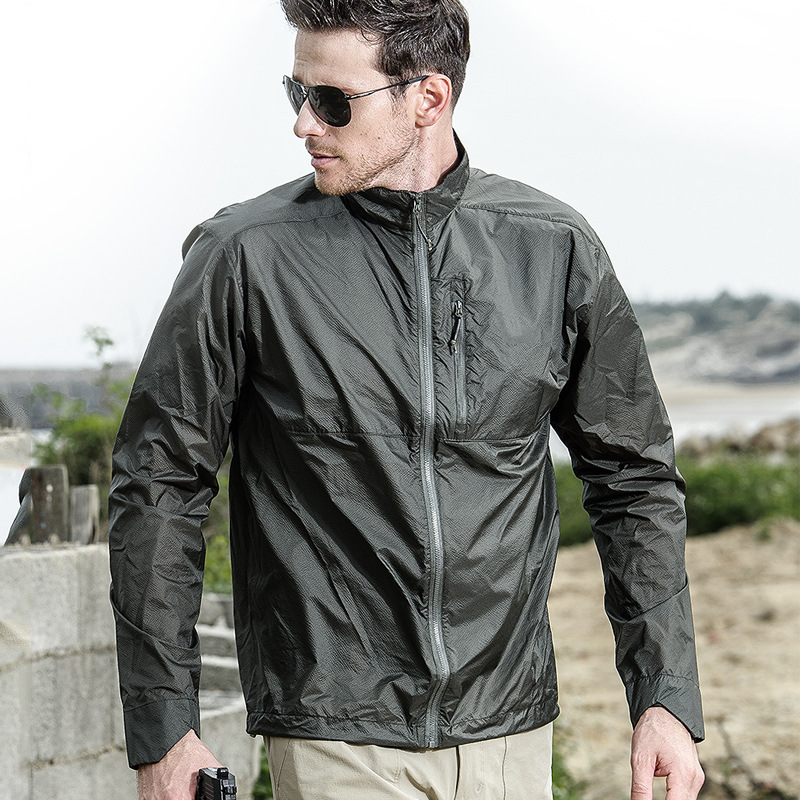 Picture of Mingpeng Outdoor Military Fan Spring and Autumn Tactical Skin Clothes Men's Jacket Waterproof Lightweight Waterproof Thin Sports Windbreaker Mountaineering