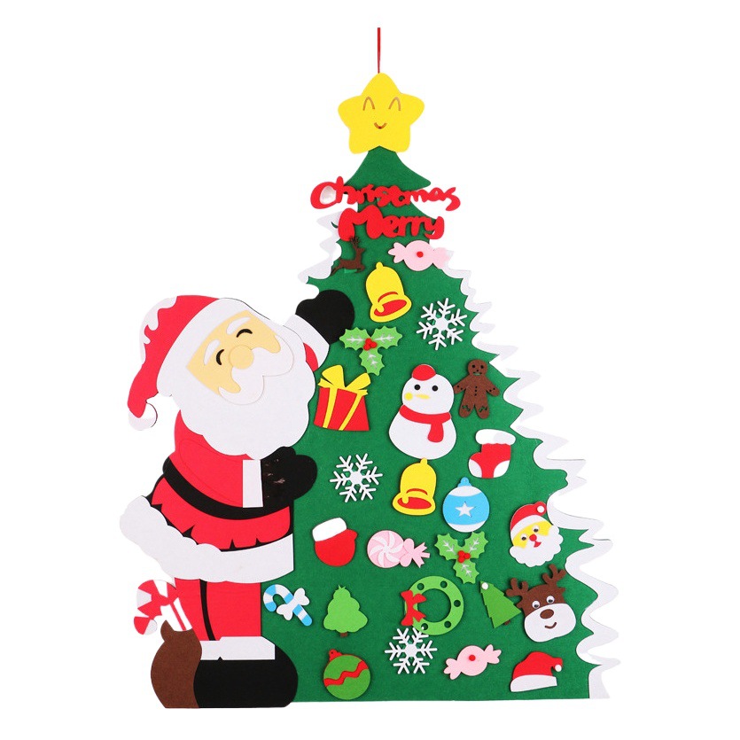 [Felt Christmas tree] new spot Christmas gift Children DIY felt Christmas tree