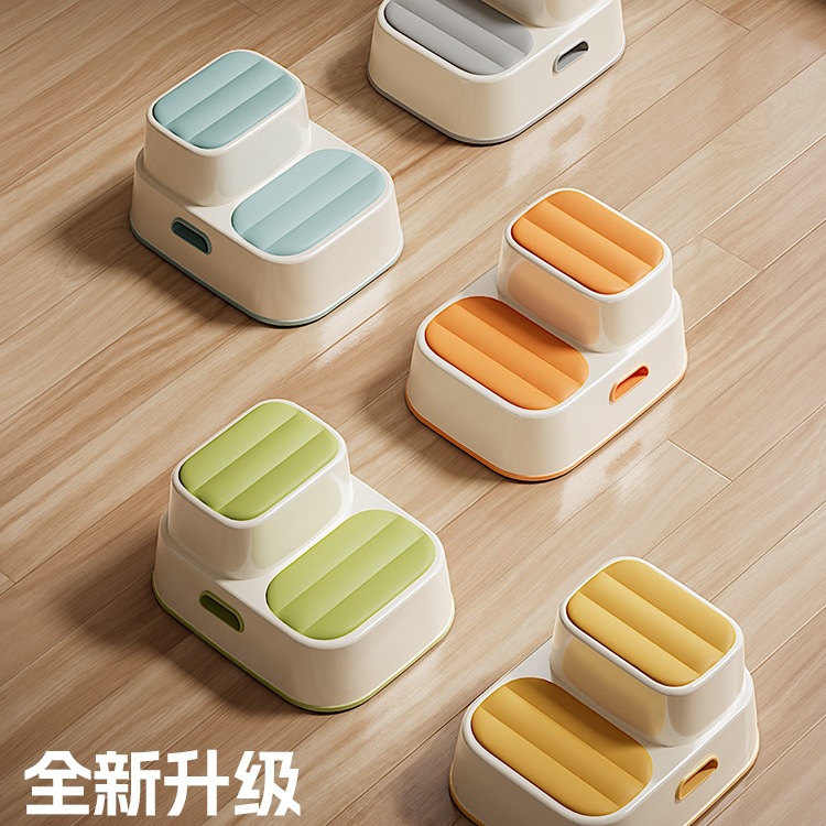 Children's Washstand Step Stool Ladder Toilet Footstool Non-Slip Baby Handwashing Step Stool Face Washing Footstool