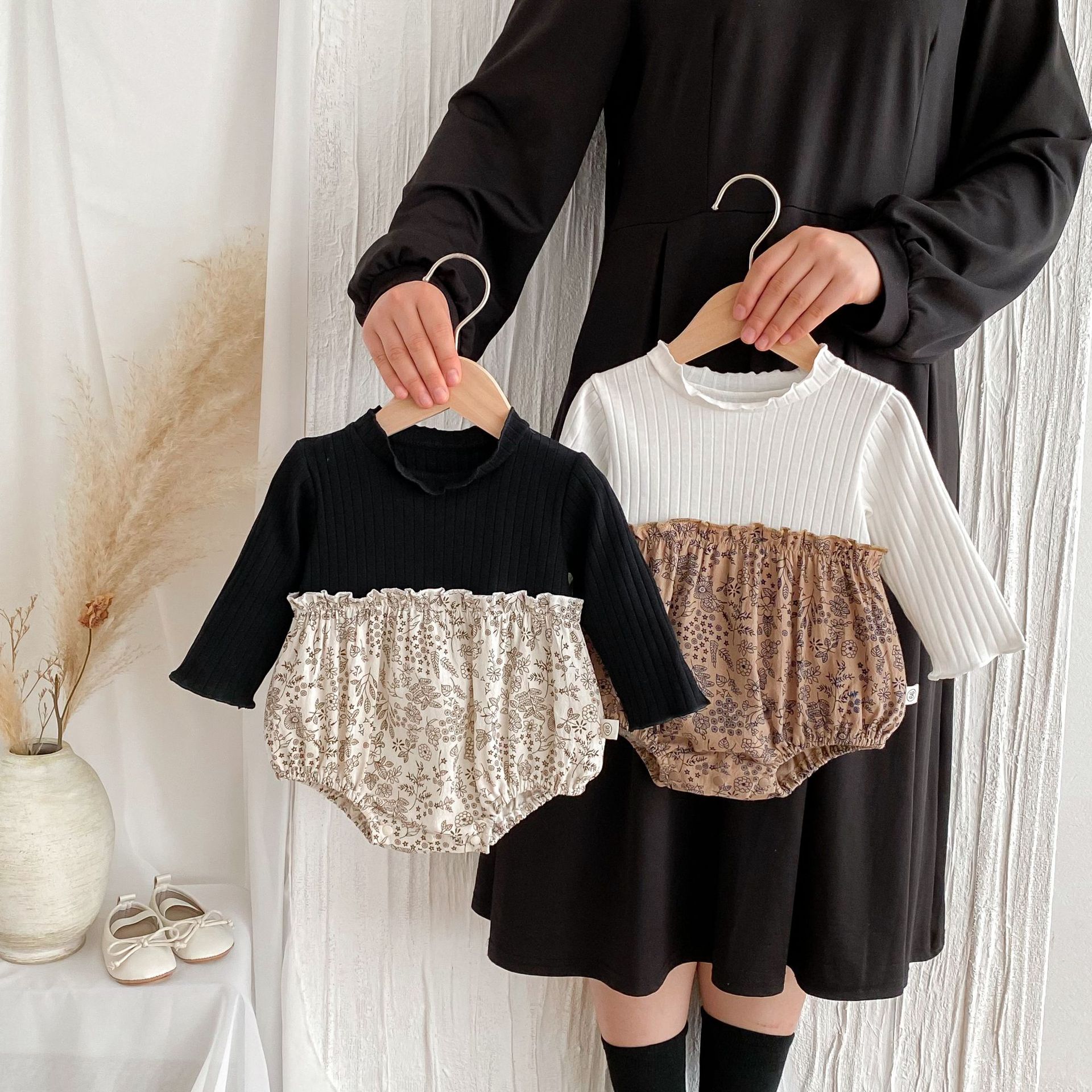 Ins Spring Baby Doll Collar Lapel Bag Fart Clothes Hayi Birthday Baby Fresh Girl Autumn Climbing Clothes