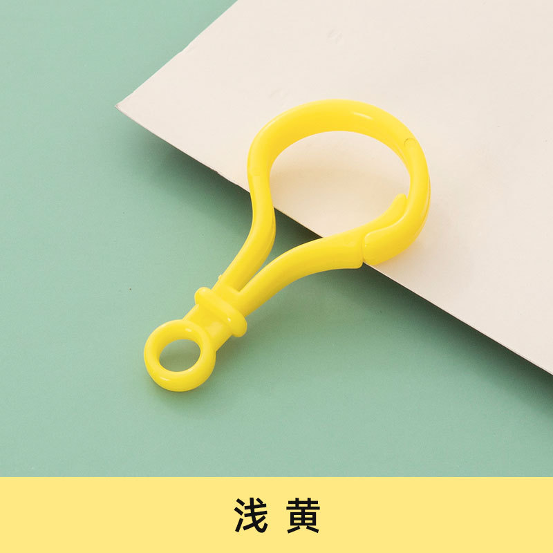 Picture of diy jewelry accessories color bulb button doll key chain plastic lobster buckle bag buckle acrylic hook buckle