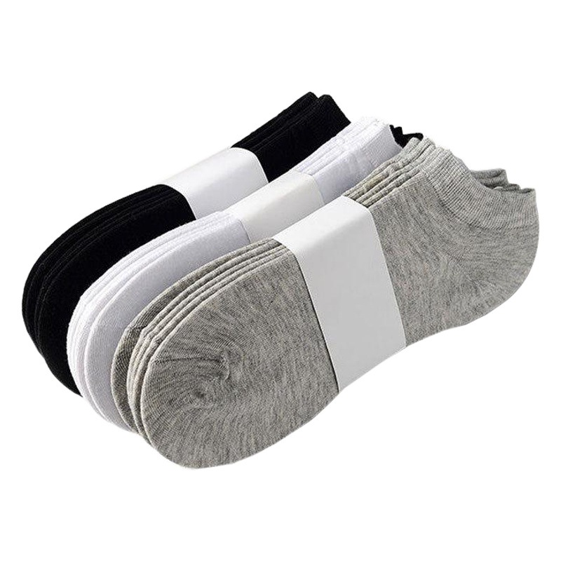 Strict selection of Zhuji socks men's boat socks invisible cotton socks children solid color men's socks sweat-absorbent short tube socks stall wholesale