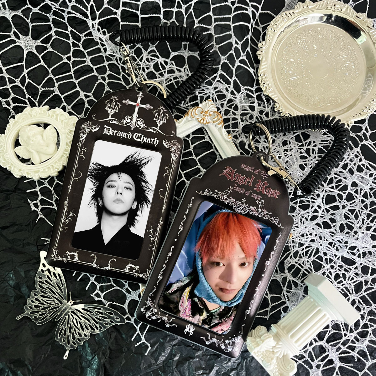 Supply original Gothic style card set small card PVC star chasing love beans campus card storage card bag display pendant protection