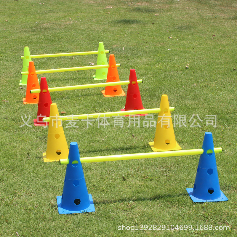 32cm square bottom with hole Mark barrel obstacle triangle cone football training equipment Mark barrel road cone hurdle frame