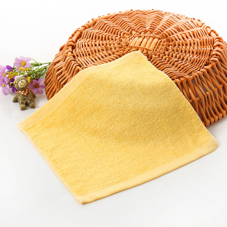 Picture of Bamboo fiber white square towel kindergarten small square towel wash children's handkerchief small handkerchief handkerchief absorbent small towel wholesale