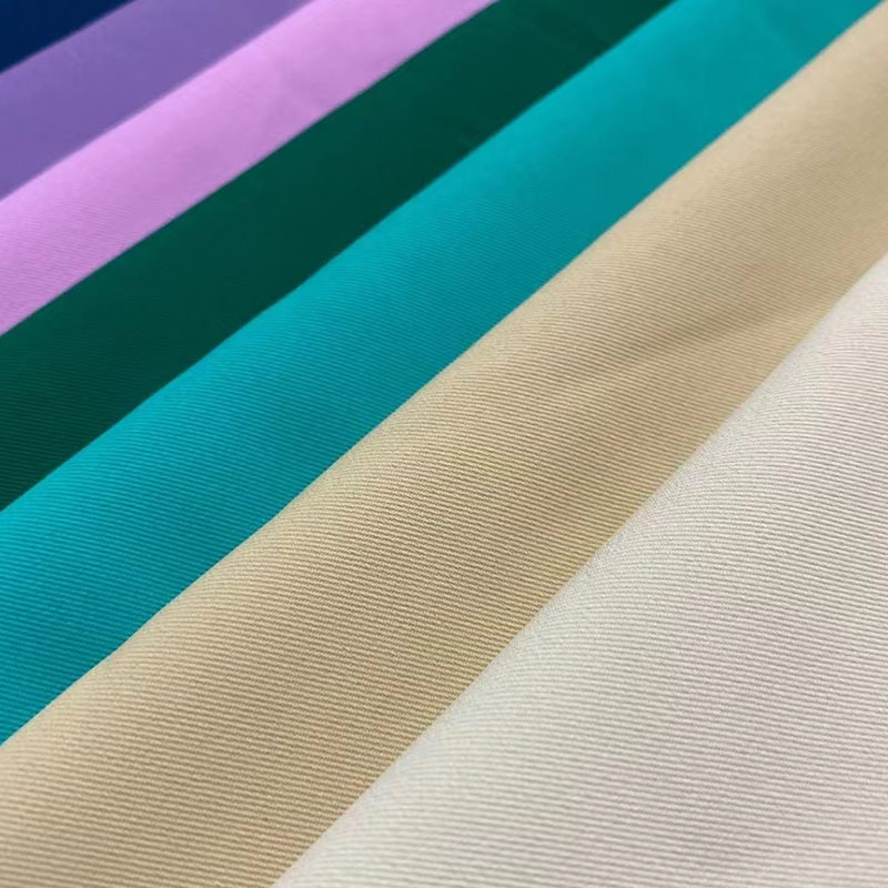 Picture of in stock 150D matting filament twill four-sided elastic suit skirt pants polyester fabric fashion fabric wholesale