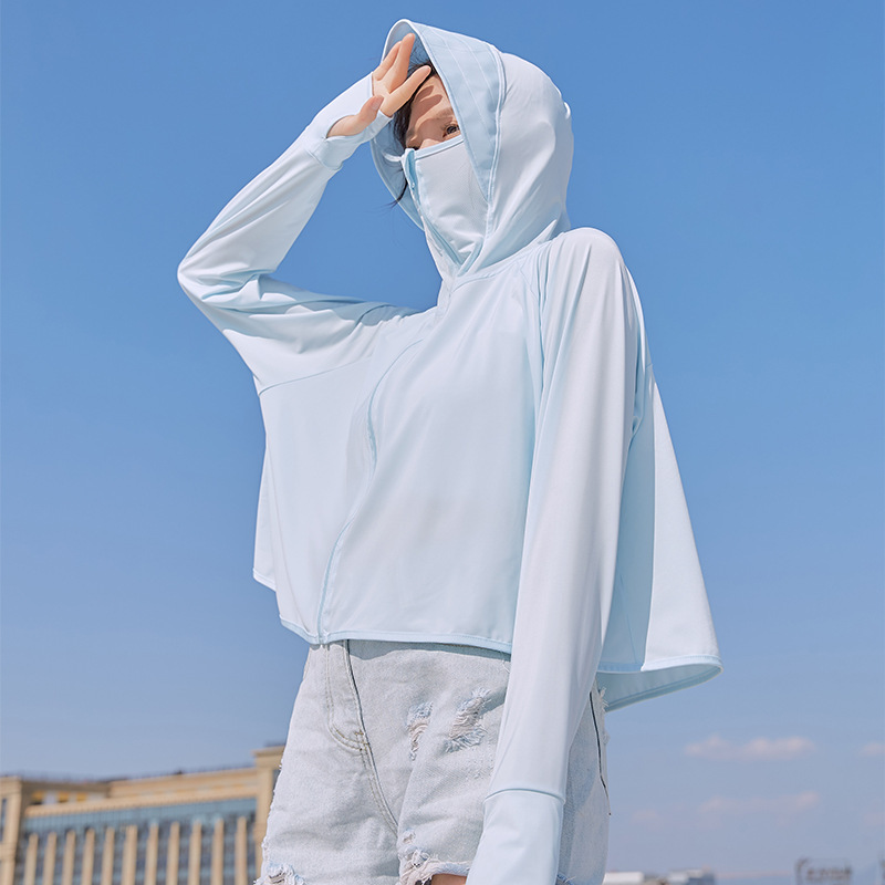Picture of Women's Sunscreen Clothing 2025 New Summer Thin Anti-ultraviolet Breathable Ice Silk Sunscreen Clothing Blouse Short Jacket