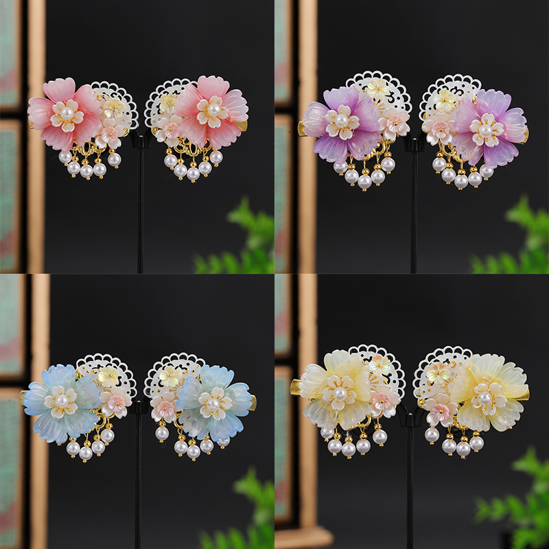 Picture of Children's Hanfu Headwear Girls' Hairpin Chinese Style Baby's Antique Tassel Step-by-Step Hairpin Little Girl's Antique Hair Accessories