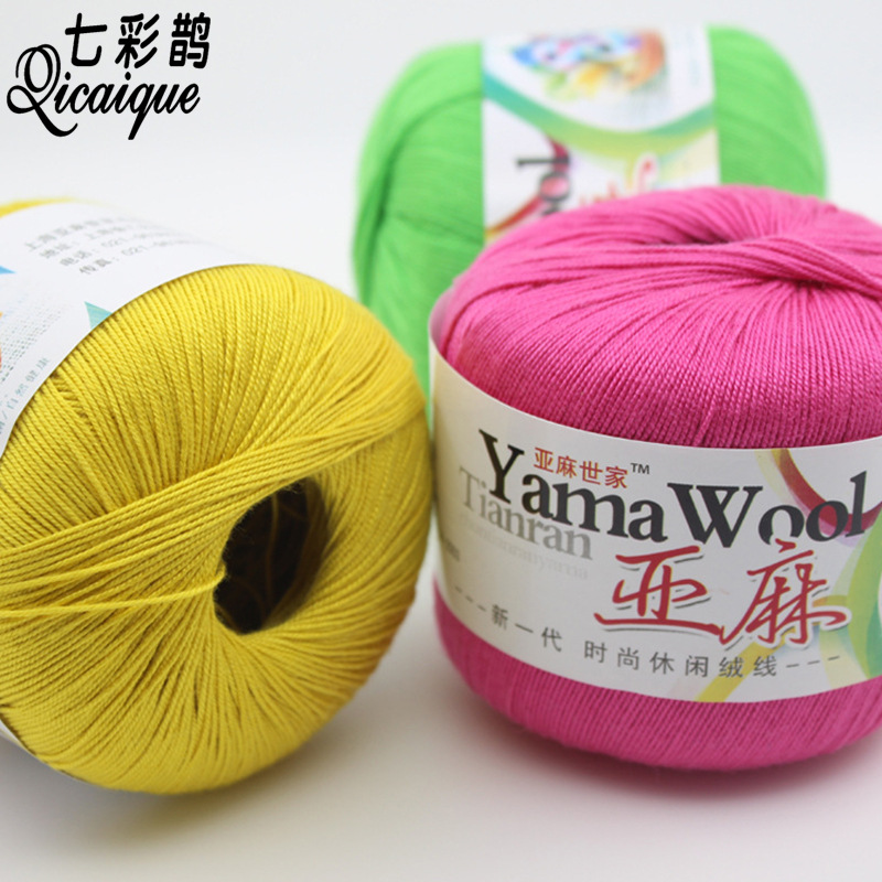 Linen Thread Summer Hand-Knitted Crochet Thread Soft Linen Lace Crochet Fine Wool Thread No. 5 Crochet Wool Thread Wholesale