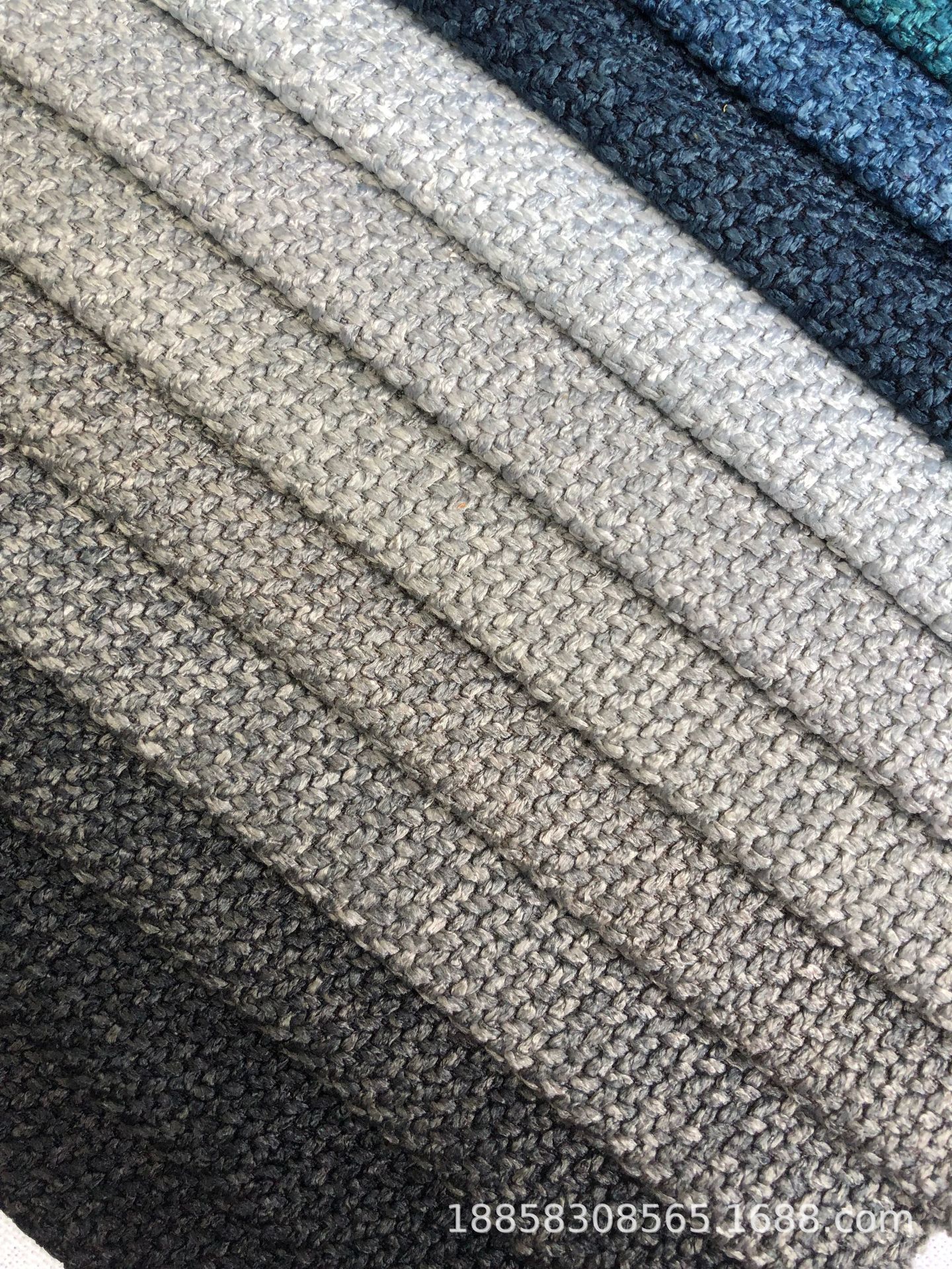 Picture of Factory spot extra thick matte Doris imitation linen sofa fabric thickened thick imitation linen plain composite decorative cloth