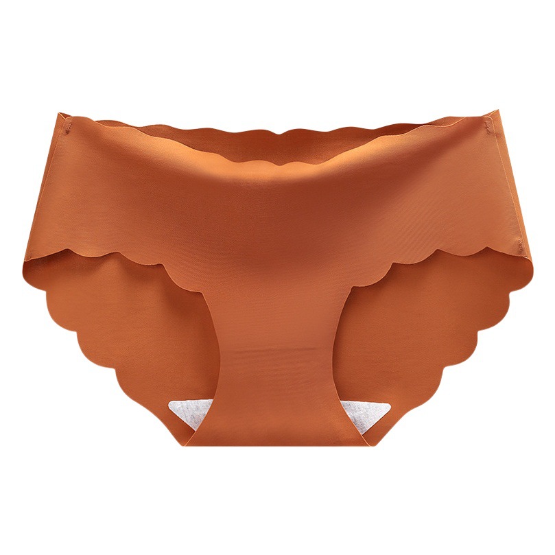Picture of Explosions ice silk seamless one-piece panties ladies comfortable mid-waist cotton crotch girls' briefs plus size manufacturers