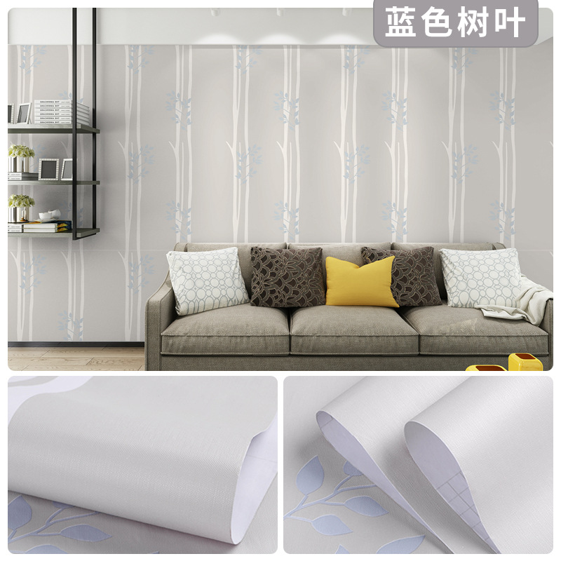 Picture of Wallpaper Self-adhesive Waterproof Moisture-proof Bedroom Background Wall Wallpaper Living Room Bedroom Dormitory Children's Room Cartoon Decorative Wall Stickers