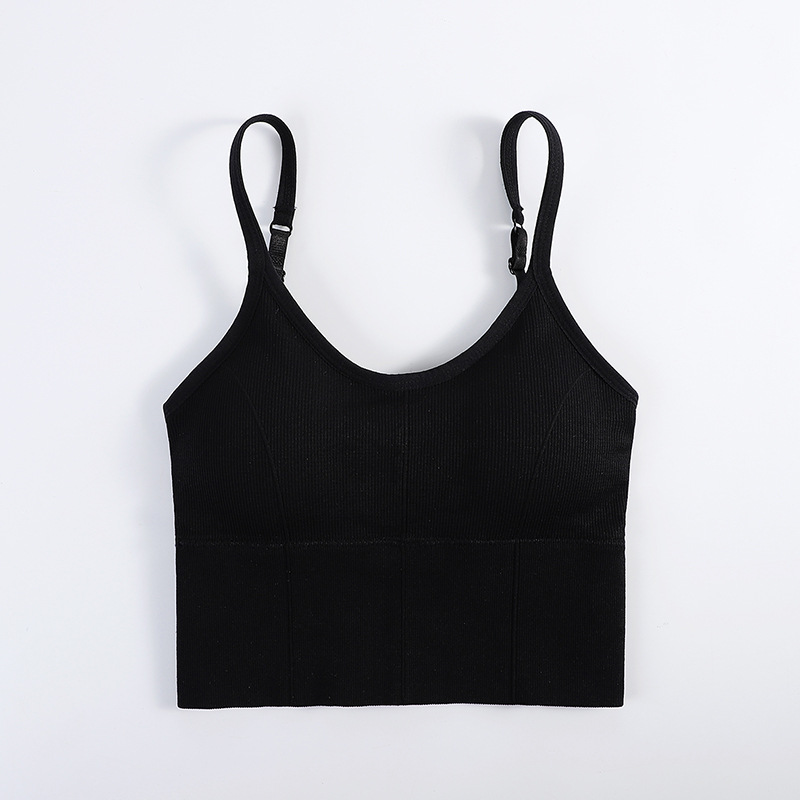 Picture of Kaka Large U-Shaped Beautiful Back Wrapped Chest Tube Top with Sling Without Steel Ring Push-Up Sports Bottoming Intimates Vest for Women