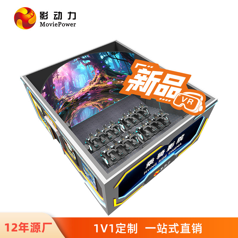 Vr Naked-Eye 9D Panoramic Track Flight Cinema 5D Dynamic Seat Suspended Leap Theater Dome Immersive Factory