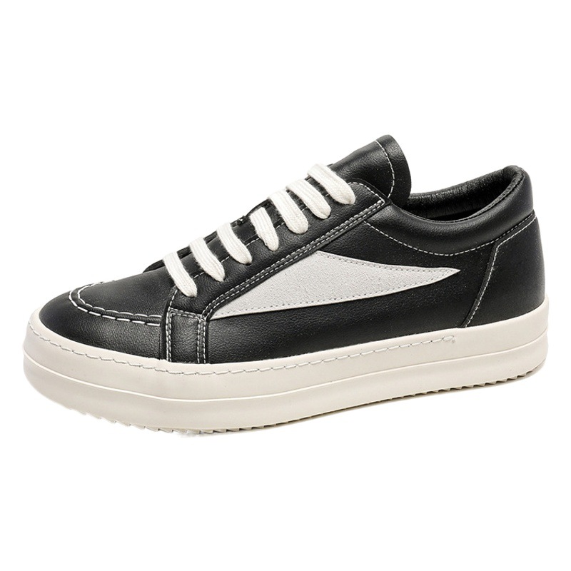 2025 New Niche High Street Fashion Brand Replacement Men's Shoes Trendyy Sports Leather Versatile Casual Sneakers for Men X163