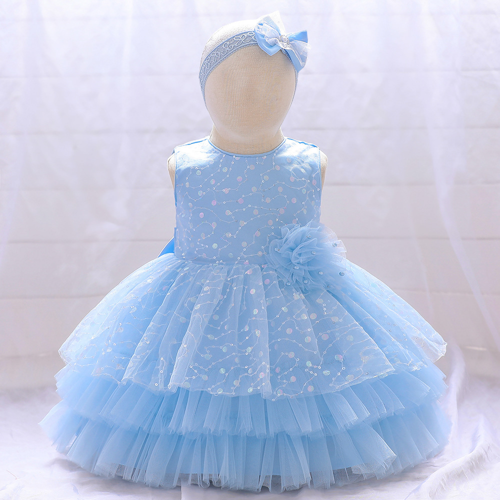 Picture of New Children's Clothing Baby's Dress Children's Princess Dress One-year-old Girl's Poured Skirt Children's Kindergarten Dress