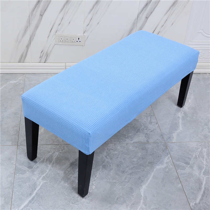 Picture of Elastic Household Long Bench Cover Corn Plaid Thickened Piano Cover Makeup Stool Cover Shoe Changing Stool Cover
