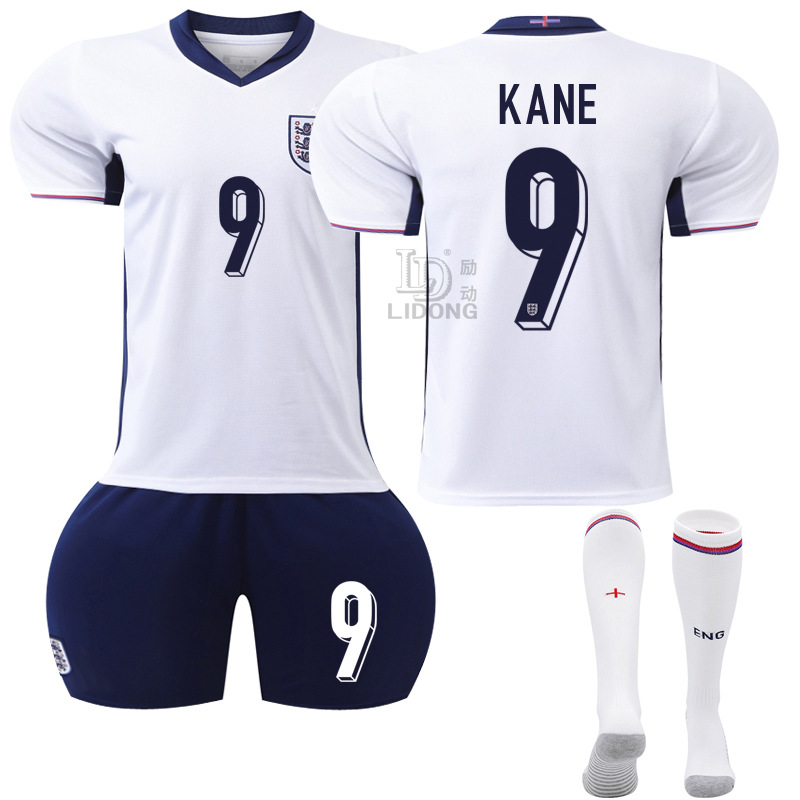 Picture of Euro 2024 New Football Jersey suit England Home Jersey Number 9 Kane 11 Foden 10 Bellingham