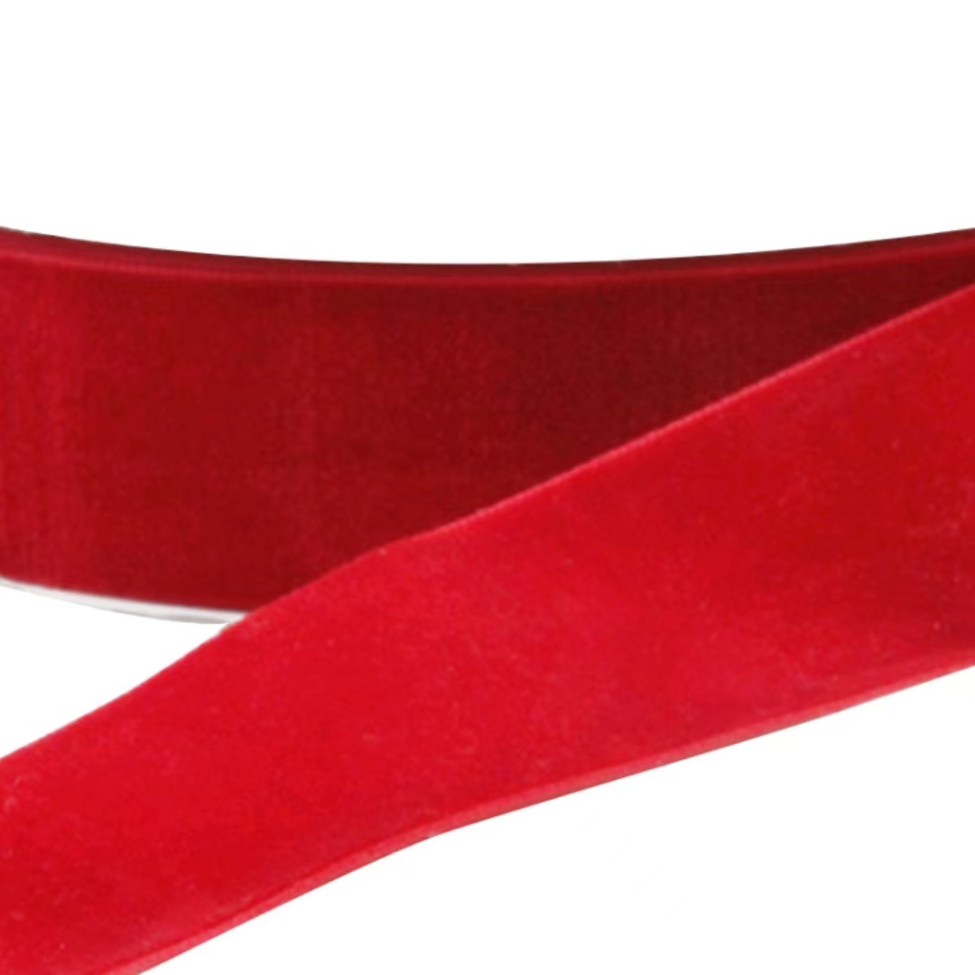 Picture of Factory in stock One-sided Velvet Ribbon Flocking Belt Handmade Clothing Clothing Bow Accessories Gift Box Flowers