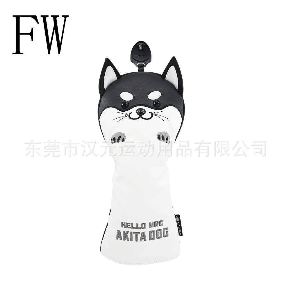 Picture of Factory wholesale Korea cross-border Golf Club cover protective cover iron cover wood dog outdoor sports accessories Black