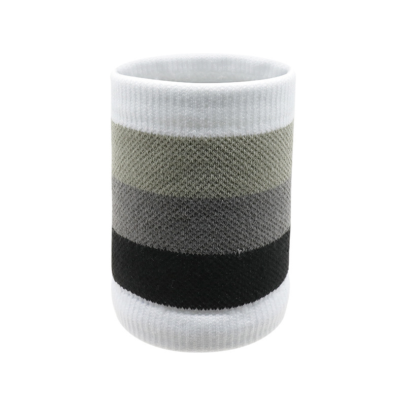 Picture of Sports Cycling Running Fitness Basketball Badminton Wristband Sweat-Absorbent Anti-Sprain Colorful Cotton Towel Wristband