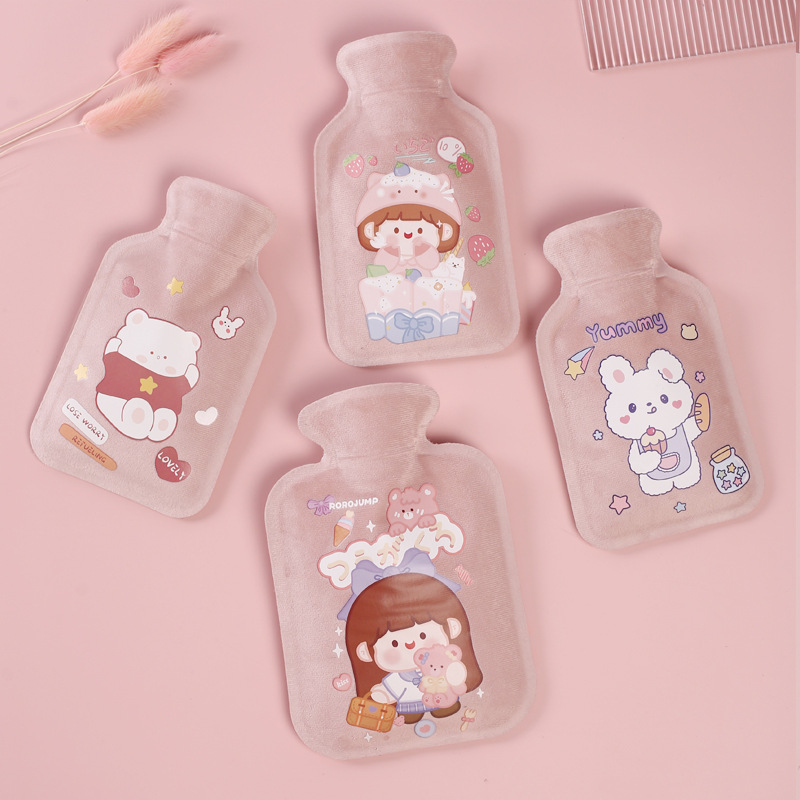 Picture of Customized new short plush hot water bag filled with water hot water bag filled with water hot water bag printed LOGO hand warmer