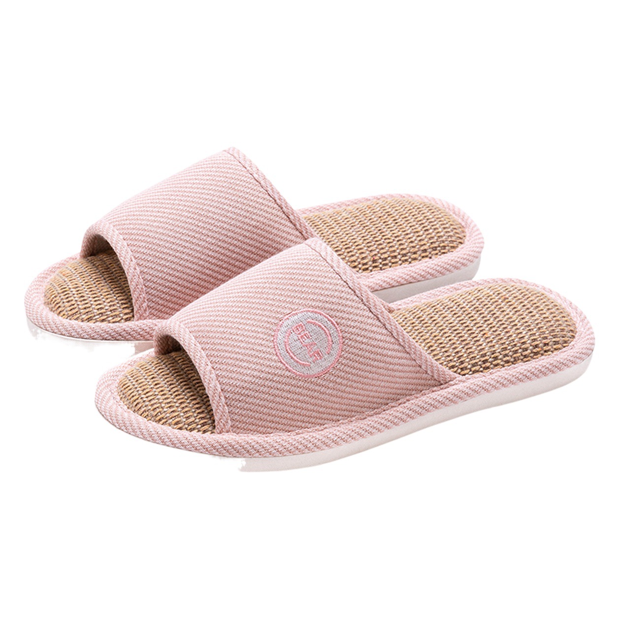 Linen slippers for women Summer indoor home Four Seasons home mute sweat-absorbent non-slip spring and autumn cotton and linen slippers for men