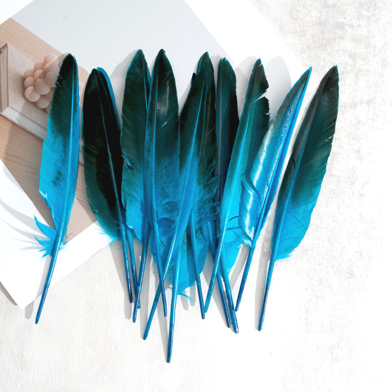 Picture of Feather Factory Wholesale Colorfulful Duck Feathers Hard Real Duck Feather Feather Pen Devil Wings DIY Handmade Materials