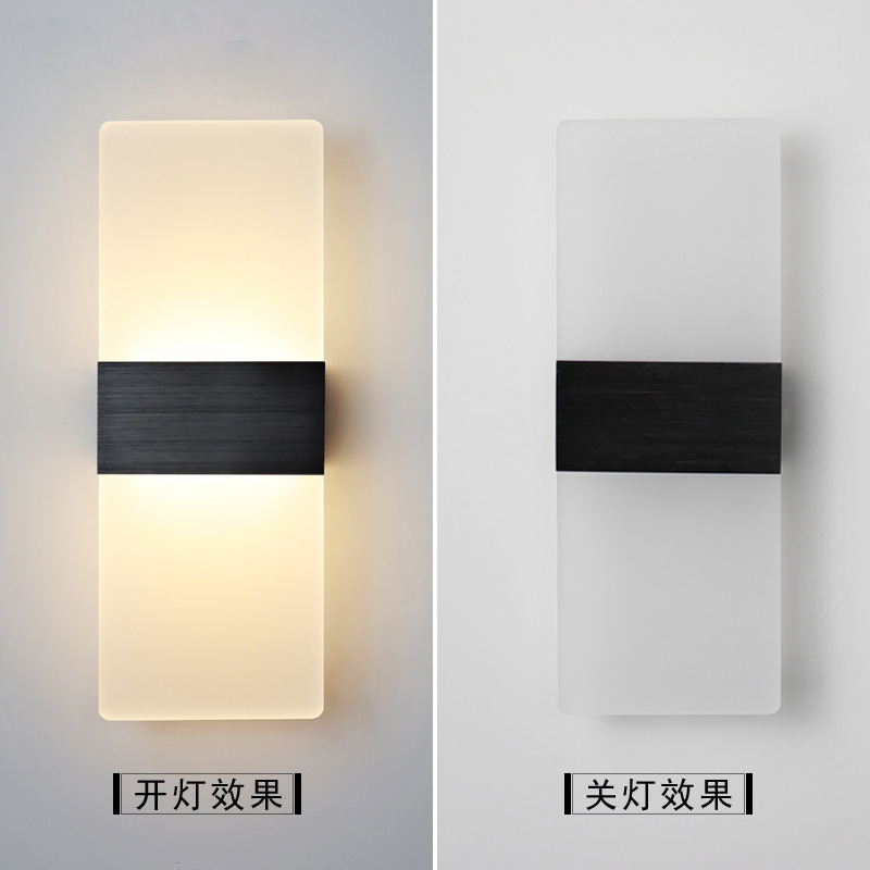 Picture of Cross-Border Led Tv Background Wall Lights Hotel Living Room Entrance Foyer Lights Modern Simple Acrylic Wall Lights