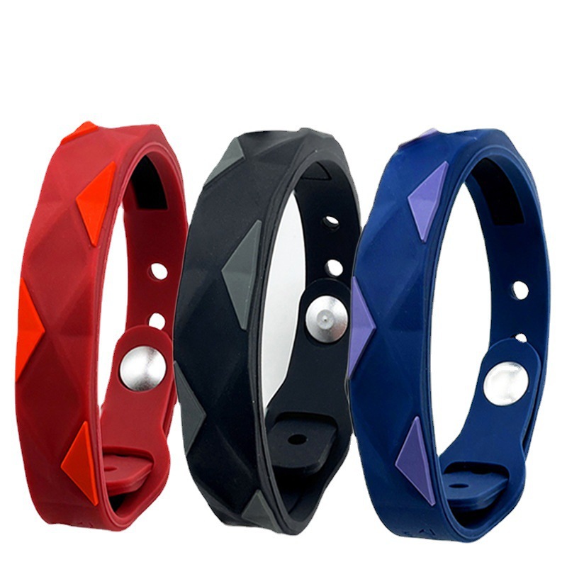 Diamond Adjusting Buckle Negative Ion Anti-static Sports Bracelet Balance Bracelet Static Elimination Silicone Energy Bracelet