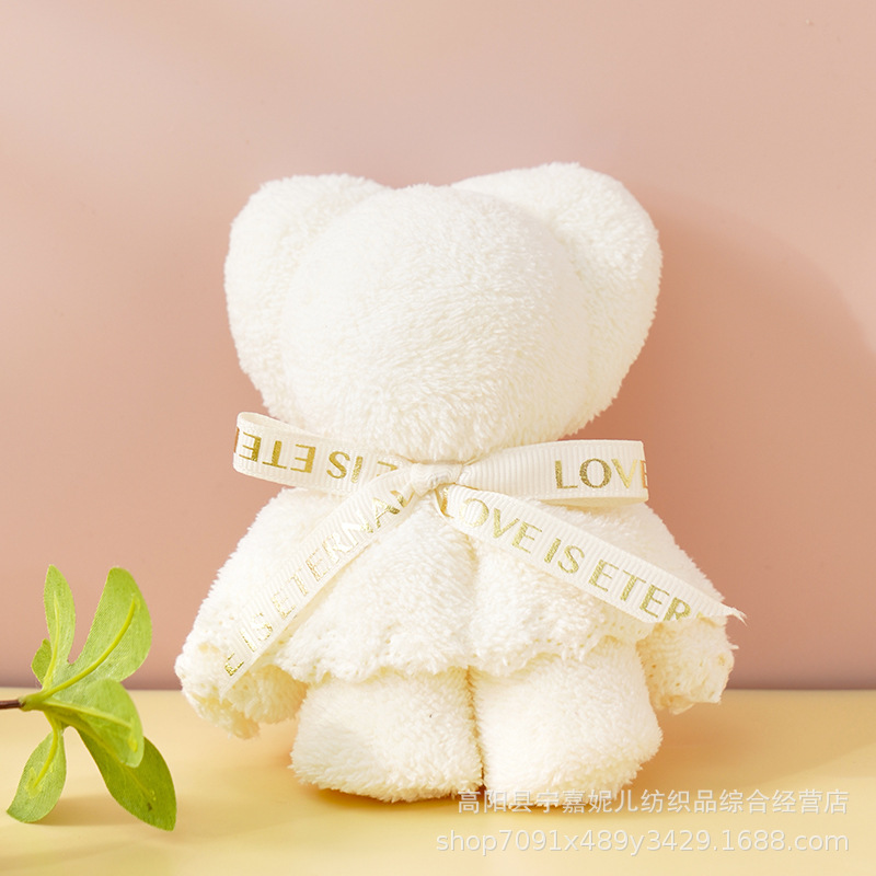 Picture of Bear Towel Hand Gift Wedding Candy Wedding Shop Birthday Wedding Ceremony Teacher's Day Mid-Autumn Festival Hand Gift Towel