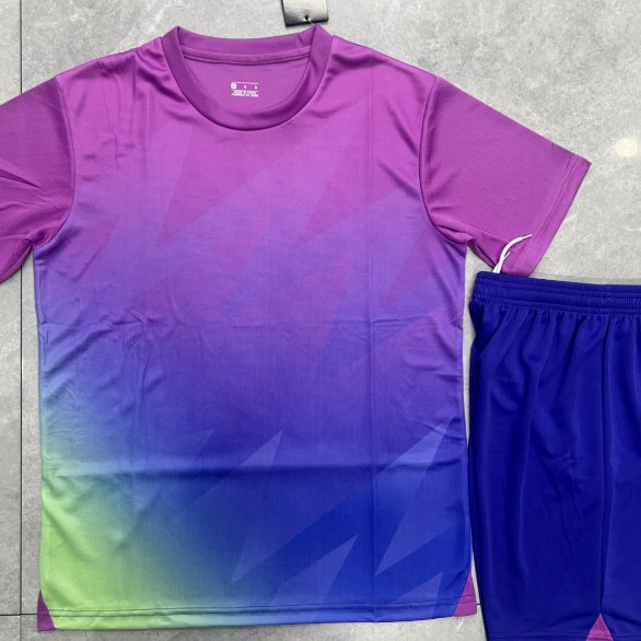 2025 Summer Zhongda Versatile Casual Fashion Creative Stitching Quick-Dry Short-Sleeved T-Shirt Splicing Quick-Dry Sports