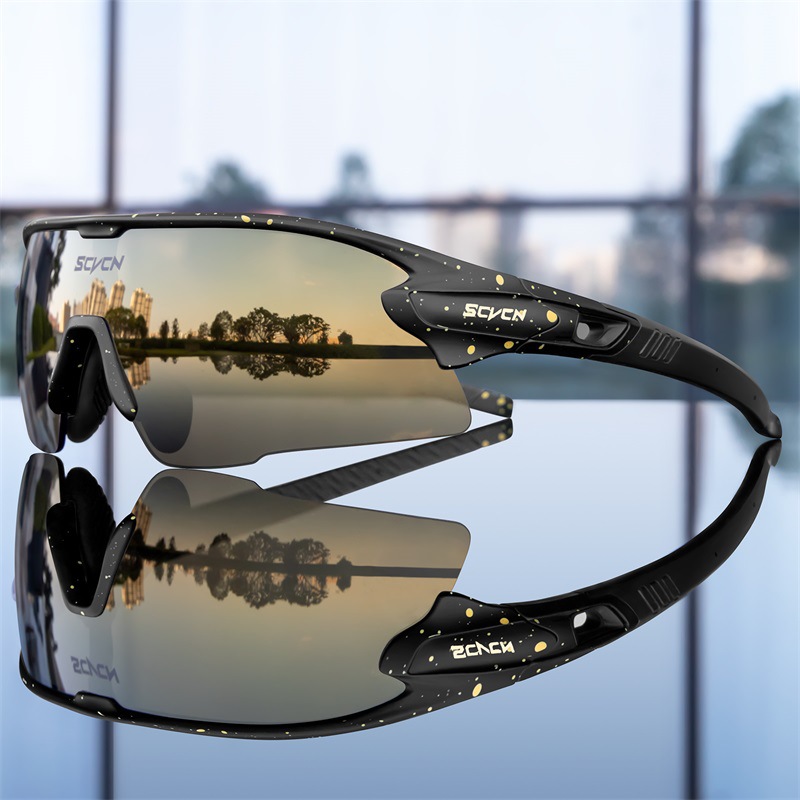 SCVCN Riding Glasses Outdoor Sports Running Sunglasses Mountain Bike Windproof Glasses for Men and Women