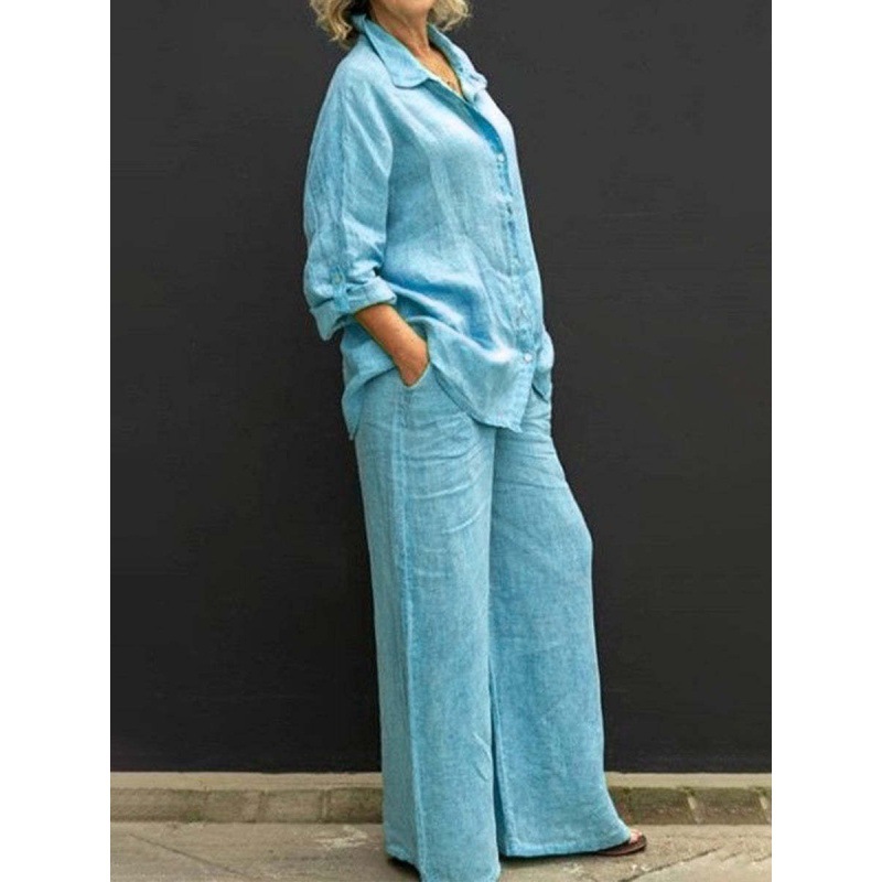 Picture of Foreign trade new ladies shirt suit 2024 leisure city suit independent station women's AliExpress Amazon