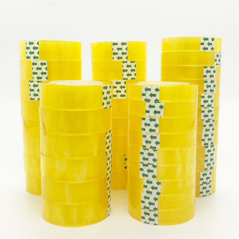 Transparent stationery tape flower shop bouquet office strong carton sealing small tape factory full box wholesale in stock