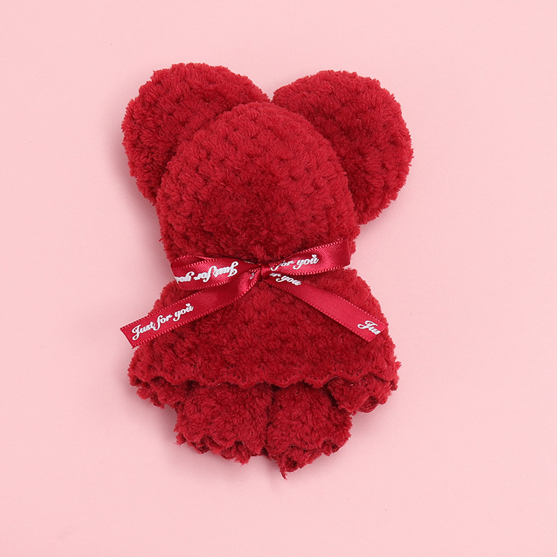 Picture of Bear Towel Accompanying Gift Wedding Gift Pineapple Pattern Wedding Gift Annual Meeting Wedding Shaped Towel Opening Ceremony