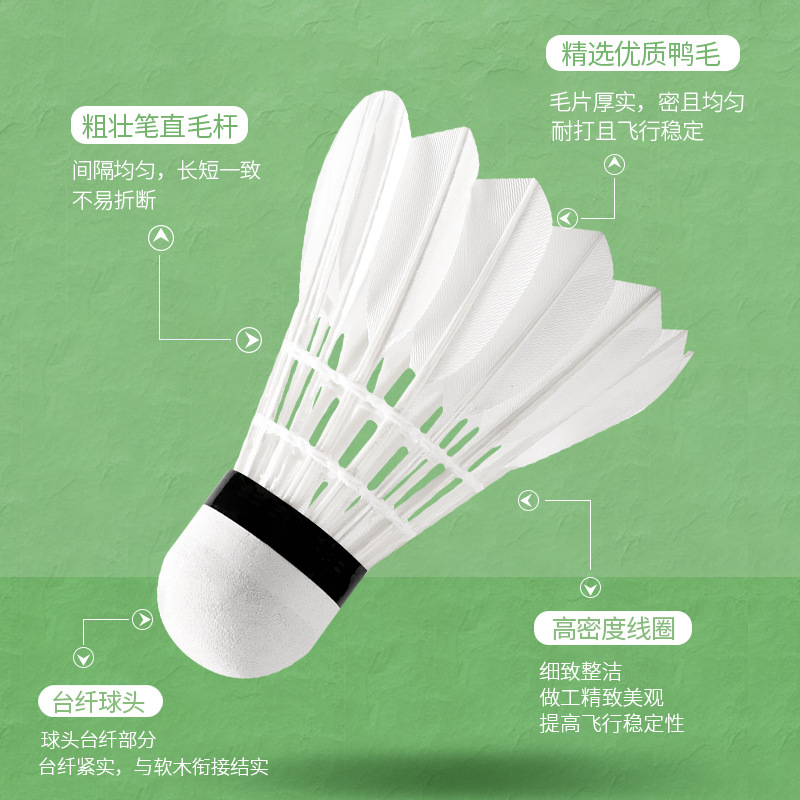 Badminton tube badminton 3 6 12 soft foam head entertainment training net pin hot wholesale badminton