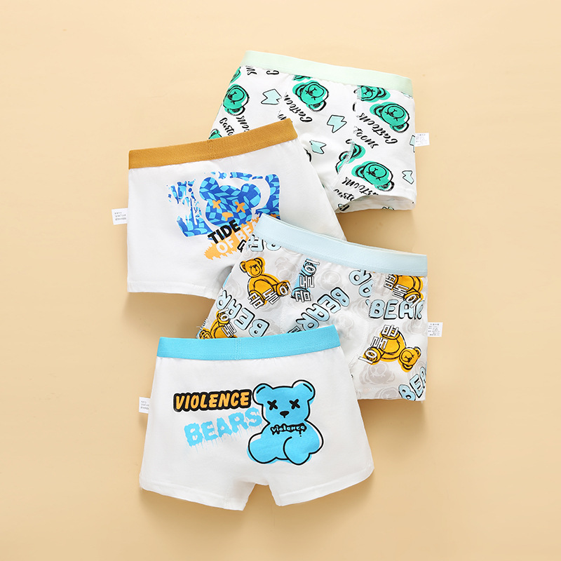 Picture of Children's Underwear Boys' Pure Cotton Boxer Shorts Boys Baby Children's Underwear Summer