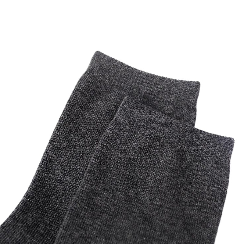 Zhuji Socks Black, White, Gray Solid Color Business Men's Mid-Calf Socks Disposable Socks Men's Socks Wholesale Autumn and Winter Styles