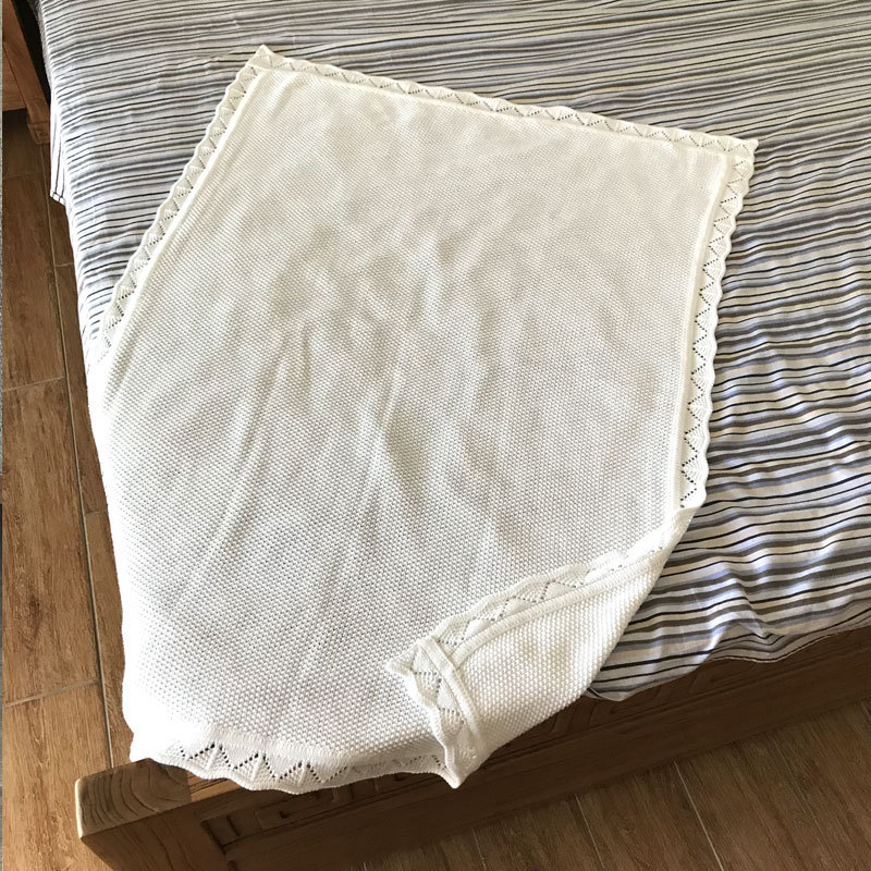 Picture of INS Foreign Trade Norway Nordic Baby Cotton Knitted Blanket Baby Blanket Push Car Blanket Baby Blanket Line Blanket