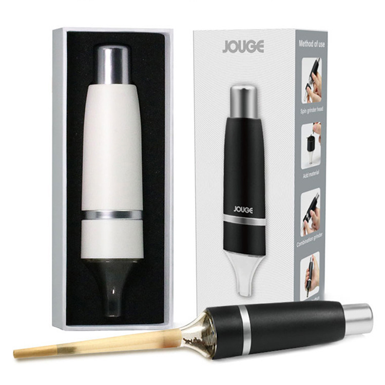 Picture of New manual pressing aluminum alloy cigarette grinder removable cleaning one-hand tobacco grinder manufacturers spot