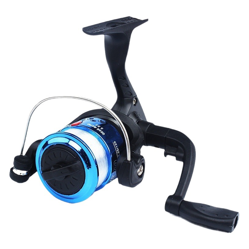 200 Type Small Fishing Wheel with Line Spinning Fishing Wheel Fishing Wheel 200 Folding Told Electroplated Cixi Sea Rod Fishing Wheel with Line