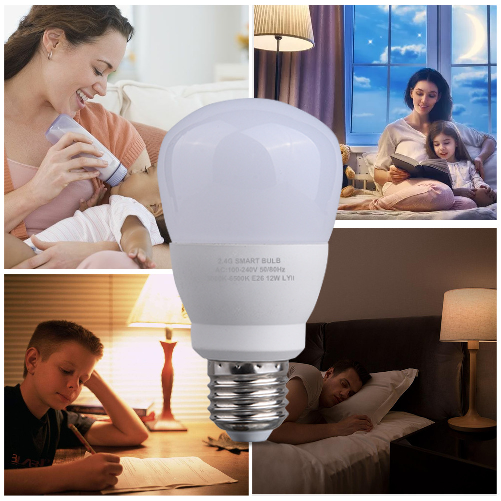 Picture of Cross-border remote control indoor 110Ve27e26 screw stepless dimming color super bright household led bulb