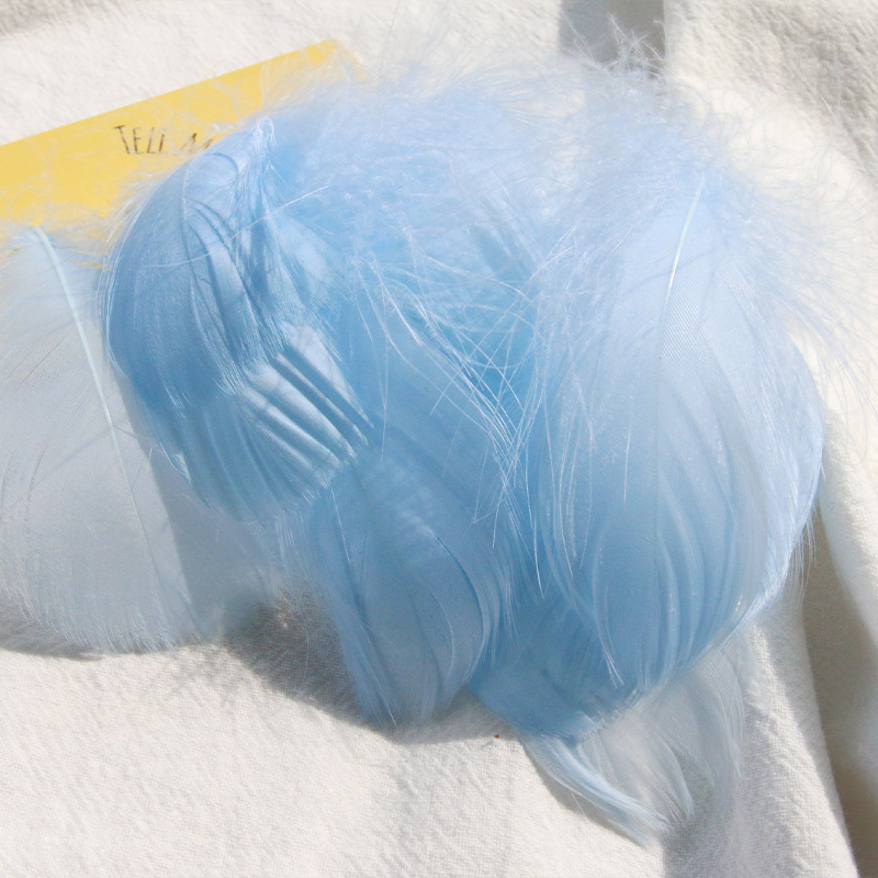 Picture of diy handmade color floating feather goose feather dream catcher wave ball gift box filling decoration materials