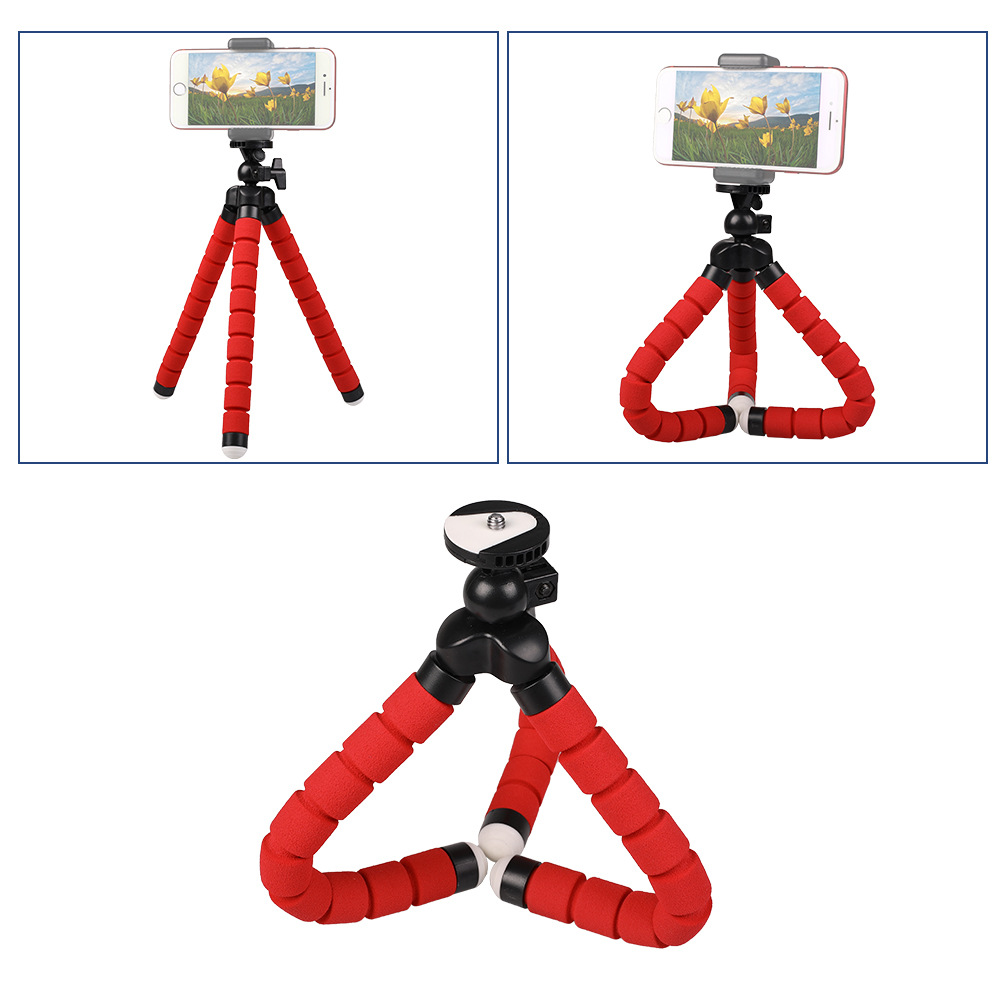Picture of New sponge mobile phone tripod Octopus mobile phone camera universal octopus stand live folding desktop stand